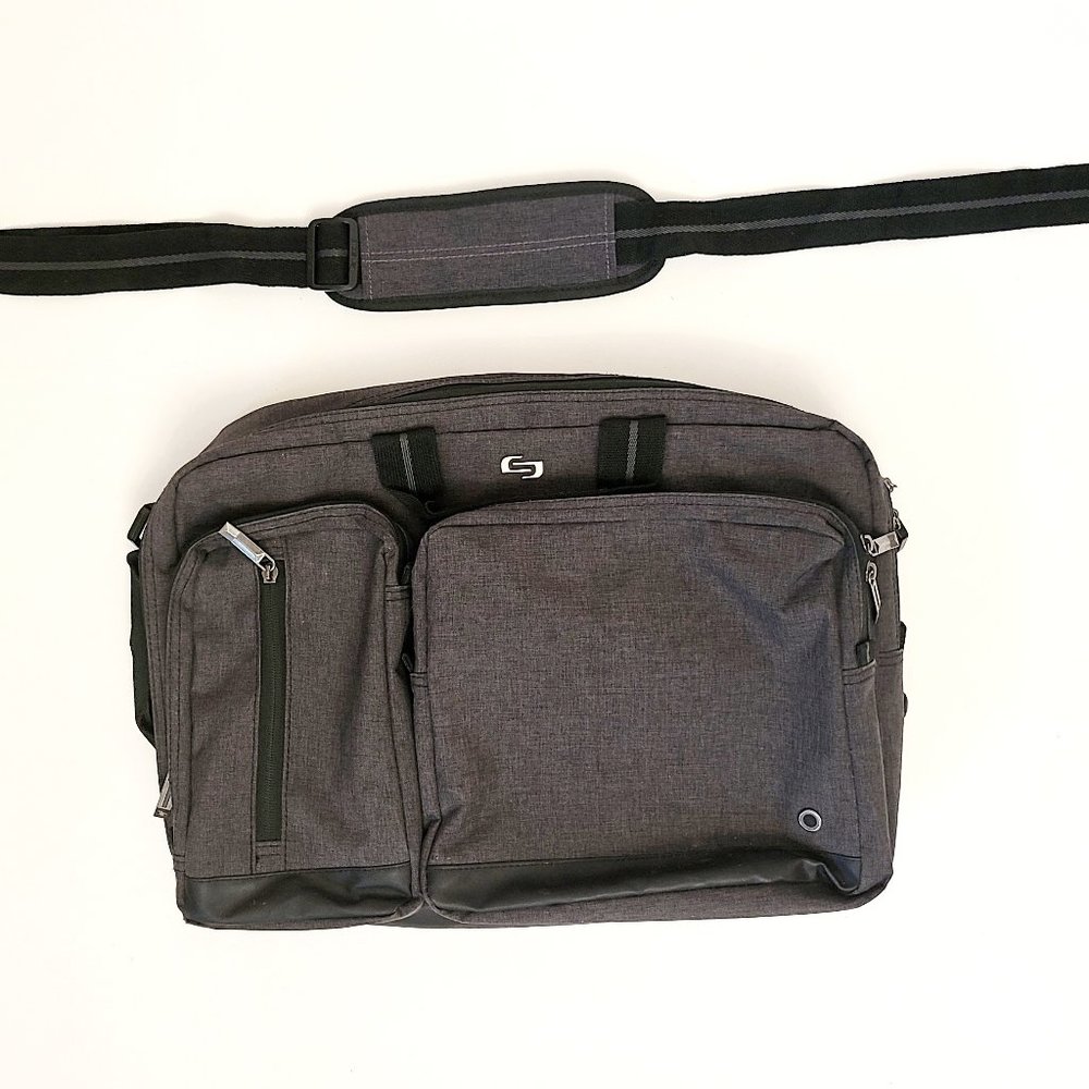 Solo Urban Laptop 2-in-1 Briefcase & Backpack in Grey